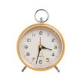 thumbnail image 1 of Thinsony Retro Clock Table Alarm Clocks European Style Round Dial Vintage Desk Watch Non-Ticking Portable Hanging Watches Orange, 1 of 9