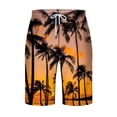 thumbnail image 4 of Njoeus Shorts Mens Swim Trunks Swimsuit Tropical Printed Beach Shorts Bathing Suits Summer Boardshorts with Elastic Waist Drawstring S-6XL (Available in Big & Tall Size), 4 of 4