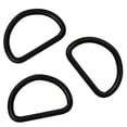 thumbnail image 4 of Metal D Ring Non Welded D-Rings Electroplated Black 0.5 Inch (100 Pack), 4 of 7