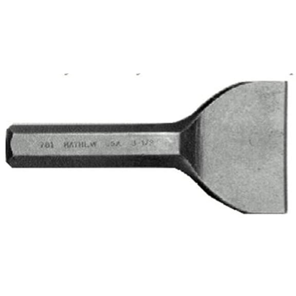 Brick Set Chisels, 7-1/2 in Long, 3-1/2 in Cut Width, Sand Blasted