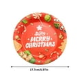 thumbnail image 4 of Taotanxi Paper Plates - 10-Count 7" x 7" Disposable Christmas Party Supply Dessert Plates in 9 Designs (Red, Green), 4 of 7
