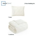 thumbnail image 3 of Mainstays Twin/Twin XL Comforter Set, Super Soft & Embroidered, 2-Piece, Cream, 3 of 10