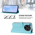 thumbnail image 3 of For Oppo Find X8s+ 5G Case Solid Color Wallet Leather Phone Cover with Strap - Green, 3 of 5