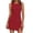 *Red, variant on ClodeEU Women's Round Neck Sleeveless Romper Breathable Dress,Comfortable Casual Athletic Jumpsuit for Summer Navy,Womens Plus XXXL