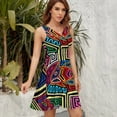 thumbnail image 5 of Mola De Panama Fish Sleeveless Dress Women Summer Evening Dresses Ladies Sundress, 5 of 7