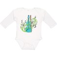 thumbnail image 3 of Inktastic Violin with musical notes and swirls Boys or Girls Long Sleeve Baby Bodysuit, 3 of 5