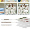 thumbnail image 4 of Yayeee Foldable Storage Basket for Shelves with Handles Waterproof Cloth Bins, Brown Christmas House, 4 of 7
