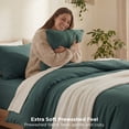 thumbnail image 5 of U by Bedsure 3 Pieces King Comforter Bedding Set, Mallard Green Bed Comforter Set for All Seasons, 1 Lightweight Prewashed Comforter and 2 Pillowcases, 5 of 8
