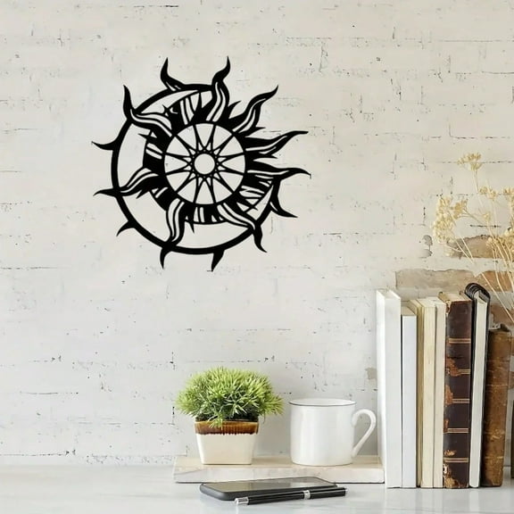 1pc Sun Wall Decor Metal Wall Decor, Interior Home Decor Modern Art Living Room Office Wall Decor Wall Decor Metal Wall Hanging