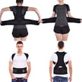 thumbnail image 1 of Posture Corrector, Men Women Elastic Adjustable Shoulder Brace Waist Belt Back Support Posture Corrector, 1 of 8