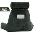 thumbnail image 5 of Husband Pillow Medium Cover Only Dark Green, Cozy Microfiber Bed Rest Pillow Cover with Arms - Array of Colors - Generous Side and Back Pockets - Perfect Fit for Your Favorite Comfy Reading Pillow, 5 of 5