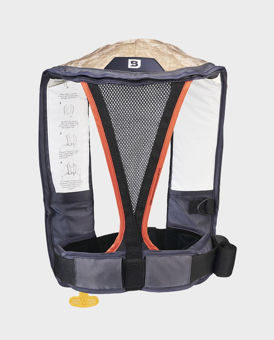 Bluestorm Gear Atmos 40 Automatic/Manual Inflatable PFD Life Jacket for Adults | US Coast Guard Approved (Legendary Camo)