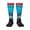 1 Black, variant on Xecao Neon Cyberpunk Blue Bear Print Compression Socks for Both Men And Women for Running, Travel, Flight, Nurse