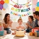 thumbnail image 2 of Guirnalda de bolas de fieltro para banner de cumpleaños - Feliz cumpleaños Packyouth, 2 of 7