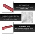 thumbnail image 5 of 2 PCS Leather Car Seat Gap Filler, Seat Crevice Plug Blocker to Fill Gap Between Seat and Console, Universal Auto Seat Gap Filler Organizer Stops Things from Dropping (Wine Red), 5 of 5