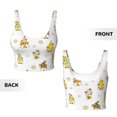 thumbnail image 6 of Rateoe Gnome With Sunflower Print Womens' Sports Bras Scoop Neck Sports Vest- Padded U Back Seamless High Impact Support, 6 of 7