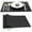 Black, variant on QZS 2Pcs Waterproof Silicone Placemat,15.8x23.6x0.06In Reusable Kitchen Counter Silicone Mat,Clear Nonskid Heat Resistant Desk Saver Pad