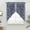 Dark Blue, variant on Sage Green Floral Boho Swag Valances for Windows, Kitchen Curtains 36 Inch Length 2 Panels Set, Ethnic Tribe Abstract Art Flower Short Curtains for Small Windows Rod Pocket Cafe Curtains 28"x36"