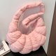 thumbnail image 2 of Bolso Plisado para Mujer Bolso para Axila Bolso Hobo Elegante Algodón (rosa L), 2 of 9