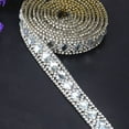 thumbnail image 2 of Geege 059" Silver Rhinestone Sewing Trim & Embellishment By The Yard, 2 of 5