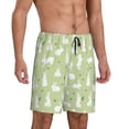 thumbnail image 2 of Wukai Rabbit And Carrot (2) Men’s Short Pajama Pants With Pockets Soft Sleep Pj Shorts for Men-Large, 2 of 6