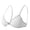 White, variant on Women Front-Closure Bra Triangle Cup Logo Strap Quick-Wear Seamless Comfortable Daily Wear Complexion 75C