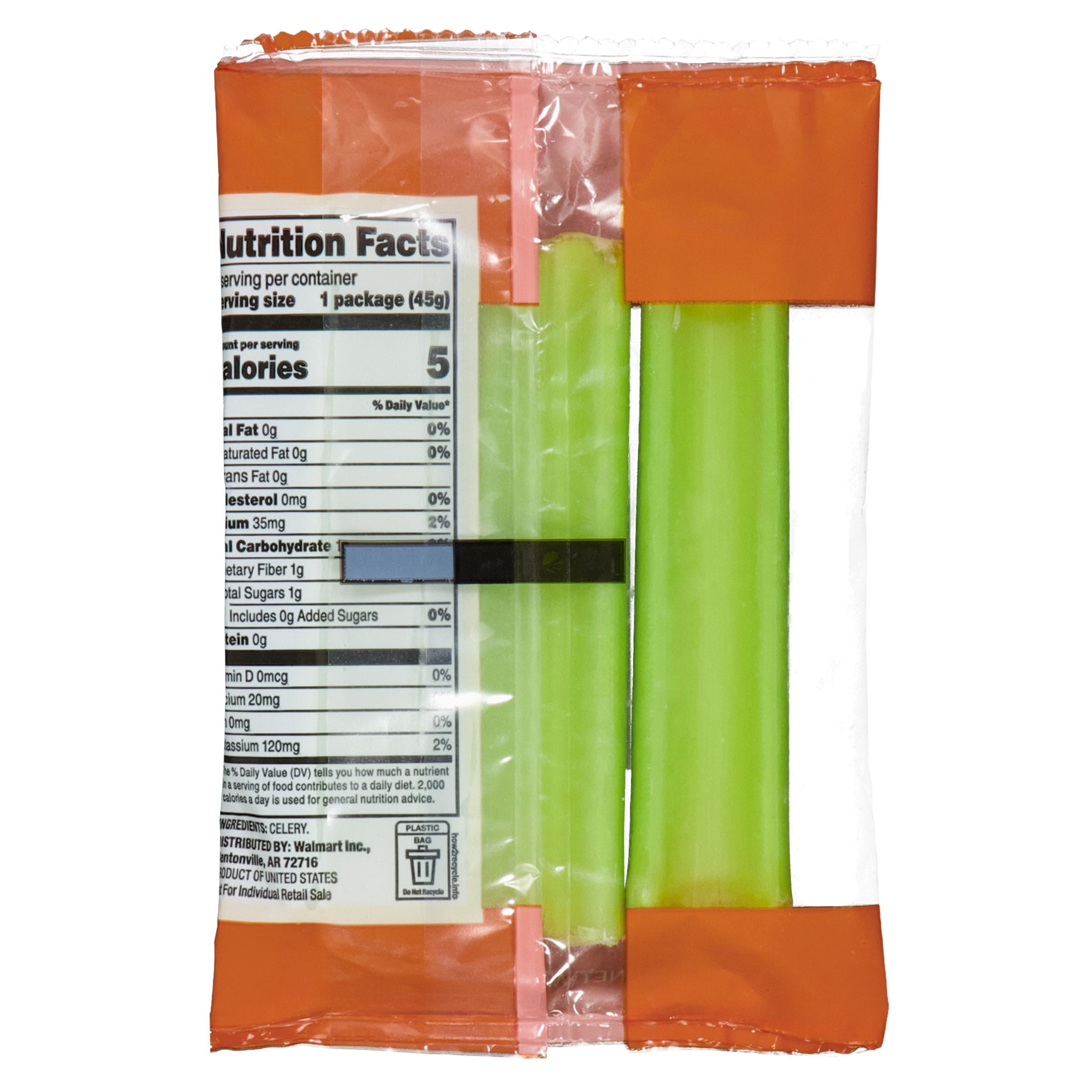 Marketside Fresh Celery Sticks, 1.6 oz, 4 Pack