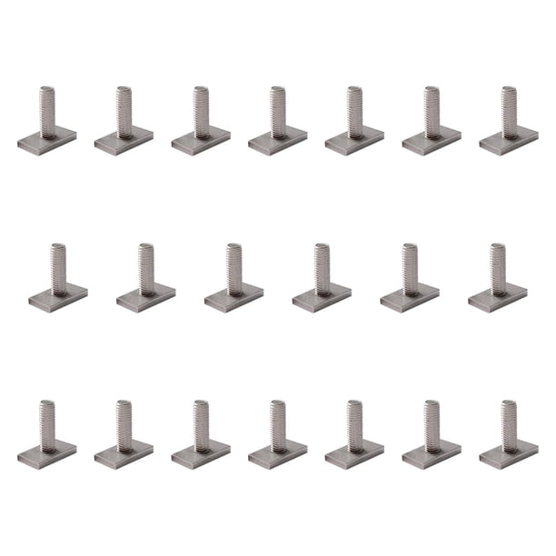 20 Piezas De Tornillos Con Ranura En T Para Soporte Doméstico, Caja De Techo, Portaequipajes Para Techo De Coche, M8x27mm