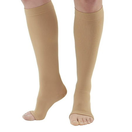 Ames Walker AW Style 322 Anti-Embolism 18 mmHg Compression Open Toe Knee High Stockings   - Non-ambulatory patients - Reduce possibility of pulmonary embolism - Replacement for Kendall (Best Walker For Stroke Patients)