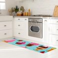 Ice Cream Kitchen Rug Mat, Absorbent Washable Kitchen Mats for Floor