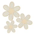 thumbnail image 5 of Baoblaze 3Pcs Daisy Wall Decor Bohemian Wooden Daisy Wall Art for Wall Arts Girls Kids, 5 of 8