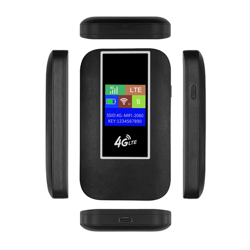 2X 4G LTE Mobile WiFi Router with SIM Card Slot 150Mbps Pocket Hotspot Portable WiFi Router for Home  RV Camping E
