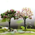 thumbnail image 7 of D-GROEE 15Pcs Miniature Fairy Garden Cherry Blossoms Ornamentm, Miniature Dollhouse Pots Decor Moss Bonsai Micro Landscape DIY Craft Garden Ornament, 7 of 7