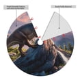 thumbnail image 2 of Yiaed Sunset Cliff Dinosaur Print Christmas Tree Skirt , Tree SkirtsTree Mat for Christmas Winter Holiday Indoor Decorations-36", 2 of 7