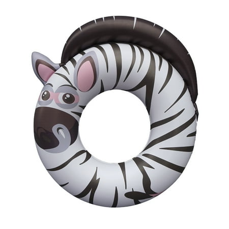 

Genuiskids Inflatable Swim Ring for Child Cute Cartoon Zebra/Fox/Crocodile/Giraffe Durable Lightweight Swimming Floats Ring Kids Floaties