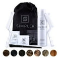 thumbnail image 1 of Simpler Hair Color Dark Brown Mustache and Beard Upgraded Brush Kit with 3 Brushes Included for Precision Application - Gentle, Natural Looking Beard Coloring for Men, 1 of 4