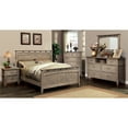thumbnail image 2 of Furniture of America Gelman Wood Panel Bed, Queen, Weathered Oak, 2 of 4