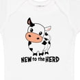 thumbnail image 4 of Inktastic New to the Herd Cute Cow Boys or Girls Baby Bodysuit, 4 of 5