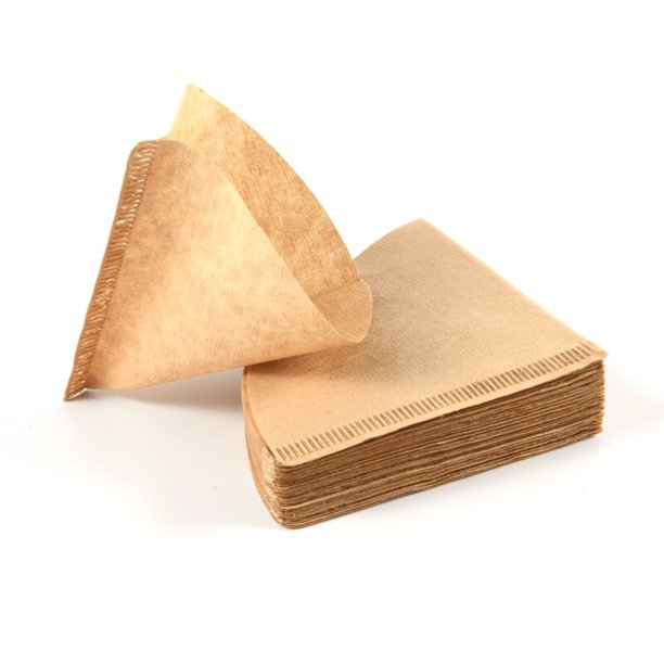 1 Set(40 Pcs) "V" Shaped Coffee Cup Filter Paper Coffee Powder Filter