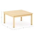 thumbnail image 5 of Guidecraft EdQ Toddler Table - Natural: Square Wooden Activity Table for Kids, 30" x 30", 16" Height | Toddler Desk fo, Preschool, Daycare & Classroom, 5 of 5