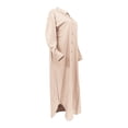 thumbnail image 5 of LIUJUNSHOP Women's Long Sleeve Button Down Shirt Dress Spring Casual Maxi Dresses Loose Fit Blouse Dress with Pockets, 5 of 7