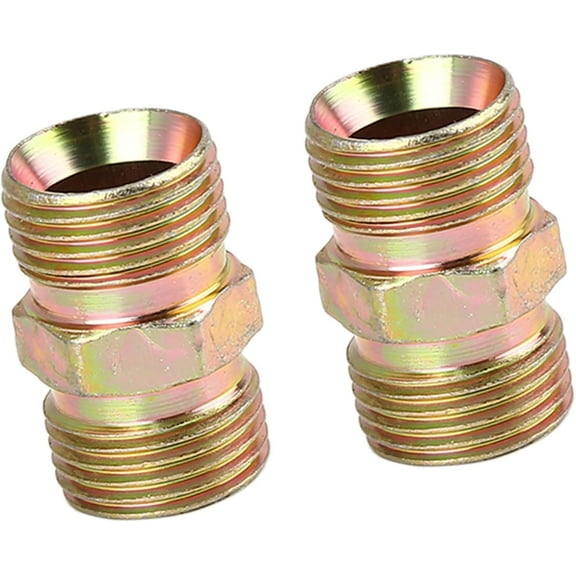2pcs M18 x 1.5mm to M18 x 1.5mm Car Straight Air Pipe Fitting Connector Adapter Auto Replacement Parts