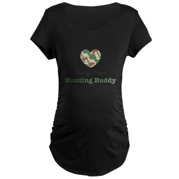 CafePress - Huntingbuddy Maternity T Shirt - Maternity Dark T-Shirt