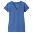 thumbnail image 5 of Yellow Rooster Women's Short Sleeve V-Neck Re-T-Shirts Blue Heather M, 5 of 6