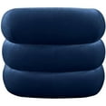 thumbnail image 4 of Meridian Furniture Fauteuil d'Appoint en Velours Bleu Marine Roxbury, 4 of 14