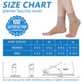 thumbnail image 6 of Open Toe Compression Socks Open Toe Quarter Rise Sport Sock Ankle Support Pain Relief for Women and Men, 6 of 8