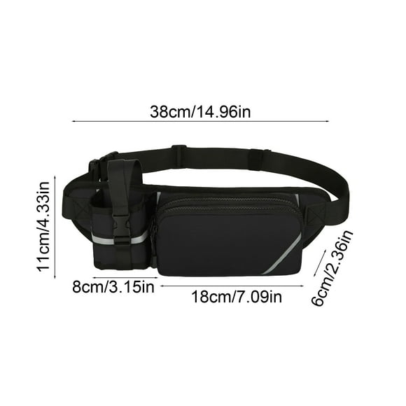 Sports Water Bottle Waist Pack Multifunctional Running Bag Waterproof Men And Women Outdoor Fitness Equipment Hiking Mountaineering