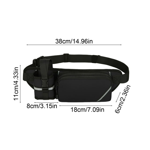 Bouteille d'Eau de Sport Sac de Taille Multifonctionnel Sac de Course Imperméable Hommes et Femmes Équipement D\'entraînement Physique Extérieur Randonnée Alpinisme