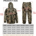 thumbnail image 3 of Kylebooker 3D Bionic Maple Leaf Ghillie Suit Camouflage Clothing Used for Hunting,Size S, 3 of 6