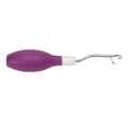 thumbnail image 1 of Latch Hook Tool Oval Shape Rubber Handle Rug Latch Hook Portable Carpet Crochet Needle for Fabric Crafts Knitting Hooking, 1 of 7